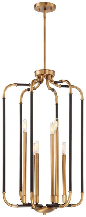 Picture of 60w SW Pendant Aged Kinston Bronze W/Brass Hi