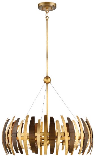 Picture of 60w SW Six Light Chandelier Ardor Gold