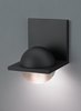 Picture of 9w Sphere Rubberized Black Sphere Wall FR BL LEDWD 1