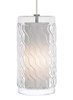 Picture of 6.5w Liza 27k Satin Nickel E26 Medium Base BT15 80cri TD-Liza Grande Pendant CL SN -LED827