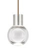 Picture of 15w 290lm Mina 22k Laser Etched Satin Nickel 90cri TD-Mina Pendant 11CLBNsn-LED922