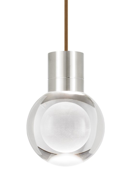 Foto para 15w 290lm Mina 22k Laser Etched Satin Nickel 90cri TD-Mina Pendant 3CLBNsn-LED922