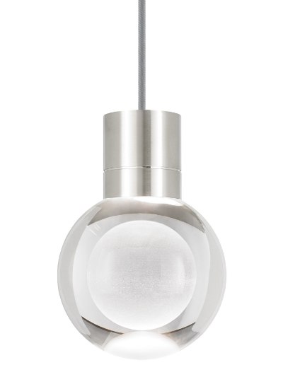 Foto para 15w Mina 30k Laser Etched Satin Nickel 90cri TD-Mina Pendant 7CLGYsn-LEDWD