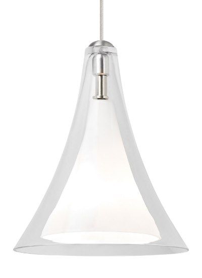 Foto para 40w Melrose Satin Nickel E11 Mini-Candelabra T3 TD-Melrose II Line-Voltage Pendant CLsn