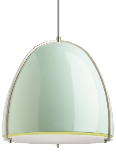 Picture of Paravo 27k Fiberglass Mint/Satin Nickel 90cri TD-Paravo Pendant MT/SN-LED927