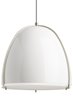 Picture of Paravo 27k Fiberglass Gloss White/Satin Nickel 90cri TD-Paravo Pendant WH/SN-LED927