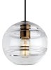 Picture of 4w Sedona 22k Transparent Glass Aged Brass 90cri TD-Sedona Grande Pendant CL AB-LED922