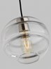 Picture of 4w Sedona 22k Transparent Glass Aged Brass 90cri TD-Sedona Grande Pendant CL AB-LED922