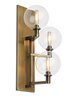 Foto para 2w Gambit 22k Metal & Glass Shade Aged Brass E12 T6 90cri Gambit Triple Wall T CL AB-LED922