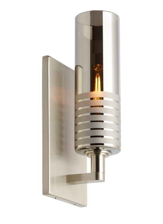 Picture of 2w Matan 27k Metallic Glass Shade Satin Nickel E12 T6 90cri Matan Wall MCH SN -LED927