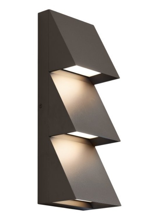 Picture of 64w Pitch 30k Bronze 80cri Pitch Triple Outdoor Wall Triple BZ LED 80 CRI 300