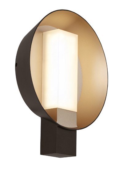 Picture of 6w Refuge 27k Metal & Acrylic Shade Bronze/Gold Haze 90cri Refuge Round Wall LG ZG -LED927