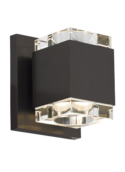 Foto para 9w Voto 30k Black 80cri Voto Wall Square CL, bk, -LED830