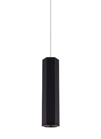 Picture of 8w Blok 30k Matte Black/Satin Nickel 90cri FJ-Blok Pendant S BK/SN-LED930