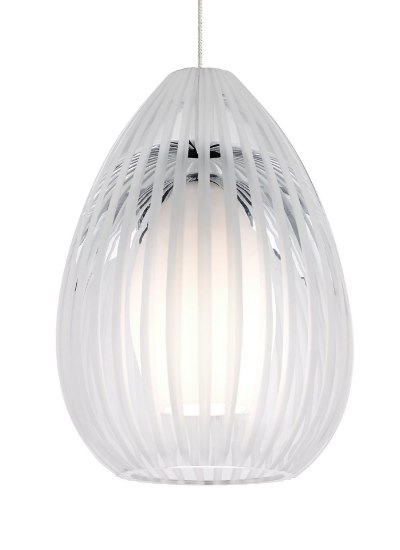 Foto para 35w Ava Satin Nickel FJ-Ava Pendant Clear, sn