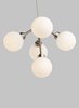 Foto para 2.5w Mara 27k Frosted Glass Globe Aged Brass 90cri FJ-Mara Pendant WH AB -LED927