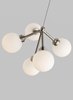 Foto para 2.5w Mara 27k Frosted Glass Globe Satin Nickel 90cri FJ-Mara Pendant WH SN -LED927