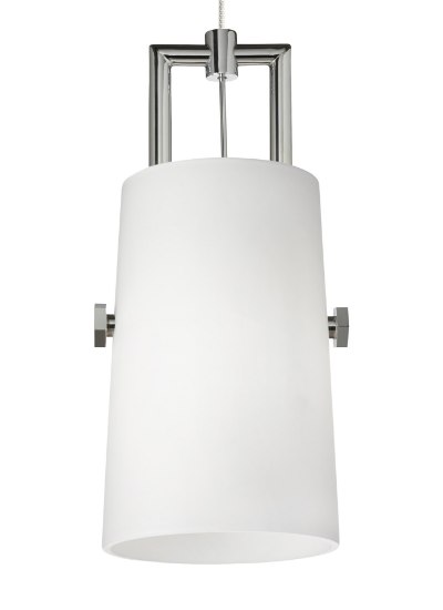 Foto para 8w Revere 30k Black/Satin Nickel 80cri FJ-Revere Pendant White, bs, -LED