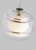 Picture of 8w Sedona 30k Transparent Glass Satin Nickel Bi-Pin GU5.3 90cri FJ-Sedona Low-Voltage Pendant CL SN-LEDS930