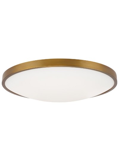 Picture of 22w Vance 27k Frosted Glass Diffuser Aged Brass 90cri Vance 13 Flush Mount 13IN AB -LED927