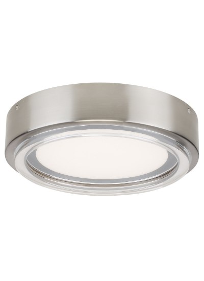 Picture of 60w Escher 27k Acrylic Diffuser Satin Nickel 90cri Escher Flush Mount Ceiling sn-LED927-277