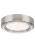 Picture of 60w Escher 30k Acrylic Diffuser Satin Nickel 90cri Escher Flush Mount Ceiling sn-LED930