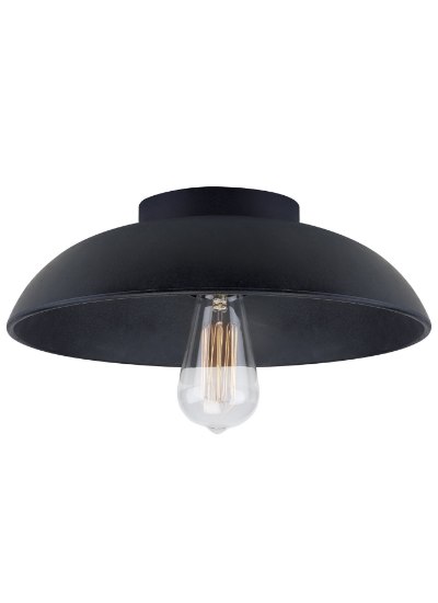 Picture of 3.5w Fett 27k Sand Casted Metal E26 Medium Base ST19 90cri Fett Flush Mount Ceiling ZC-LED927