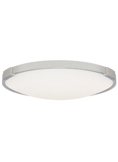 Foto para 22w Lance 27k Frosted Glass Diffuser Chrome 90cri Lance 13 Flush Mount 13IN CH -LED927