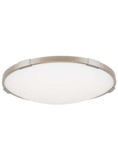 Foto para 33w Lance 30k Frosted Glass Diffuser Satin Nickel 90cri Lance 18 Flush Mount 18IN SN -LED930-277