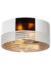 Foto para 3.5w Matan 27k Metallic Glass Shade Satin Nickel E26 Medium Base T14 90cri Matan Flush Mount Ceiling MCH SN -LED927