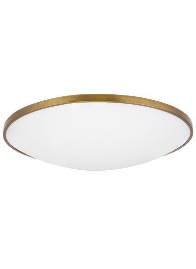 Picture of 45w Vance 30k Frosted Glass Diffuser Aged Brass 90cri Vance 24 Flush Mount 24IN AB -LED930