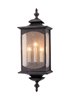Foto para 180w (3x60w) Market Square 25" Candelabra Oil Rubbed Bronze 3-Light Outdoor Wall Sconce