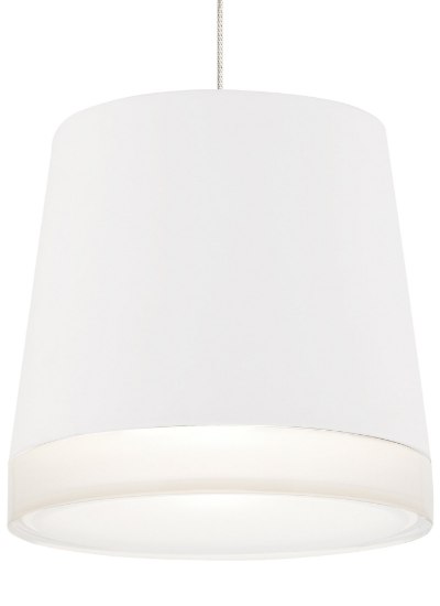 Foto para 50w Henrik Satin Nickel MP-Henrik Pendant White, sn