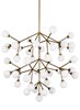 Foto para 116w Mara 27k Aged Brass 90cri Mara Grande Chandelier WH AB-LED927