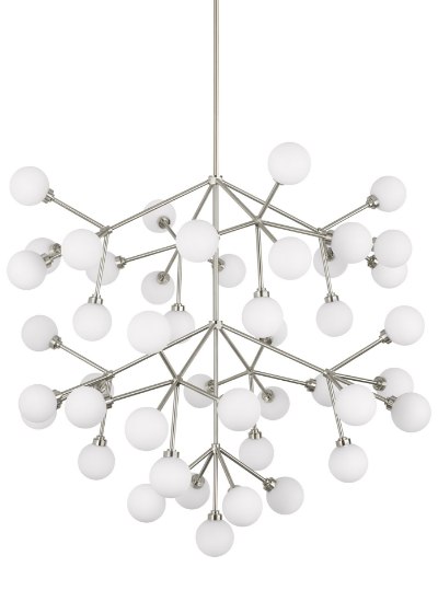 Foto para 116w Mara 27k Satin Nickel 90cri Mara Grande Chandelier WH SN-LED927