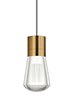 Picture of 9w Alva 22k Aged Brass 90cri TD-Alva Pendant 11 BK/WH AB -LED922