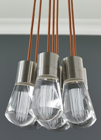 Foto para 9w Alva 30k Satin Nickel 90cri TD-Alva Pendant 11 BK/WH SN -LED930