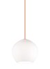 Foto para 9.5w Cleo 27k Satin Nickel E26 Medium Base A19 80cri TD-Cleo Pendant MD WH OR SN -LED927