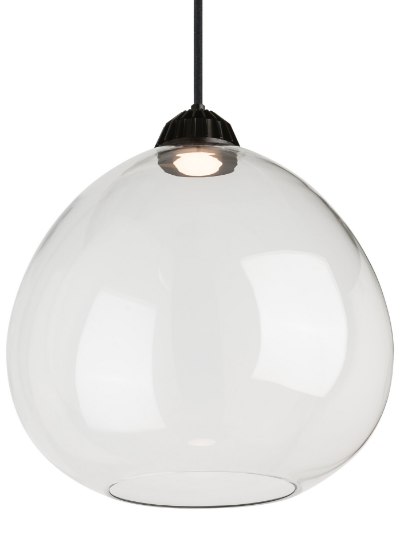 Foto para 9w Bristol Black TD-Bristol Pendant LG, CL, bk, -LEDWD