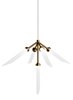 Picture of 2.5w Spur 27k Frosted Glass Flute Aged Brass 90cri MO2-Spur Pendant FR AB -LED927