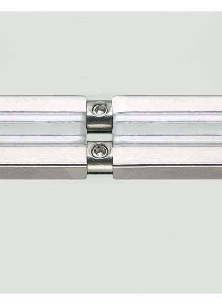 Monorail Satin Nickel MO-conductive connectors, sn Luztra