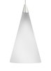 Foto para 8w Cone 30k Satin Nickel 80cri MO-Cone Pend white, sn LED