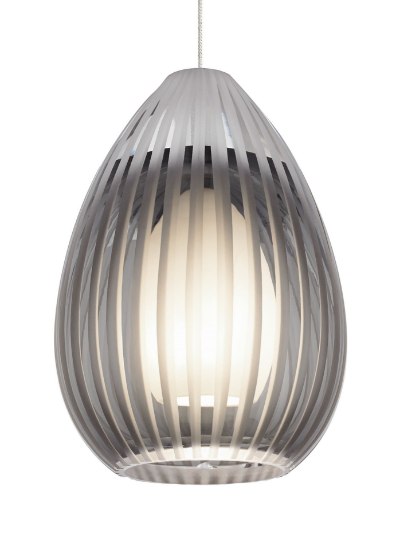 Foto para 35w Ava Satin Nickel MO-Ava Pendant Smoke, sn