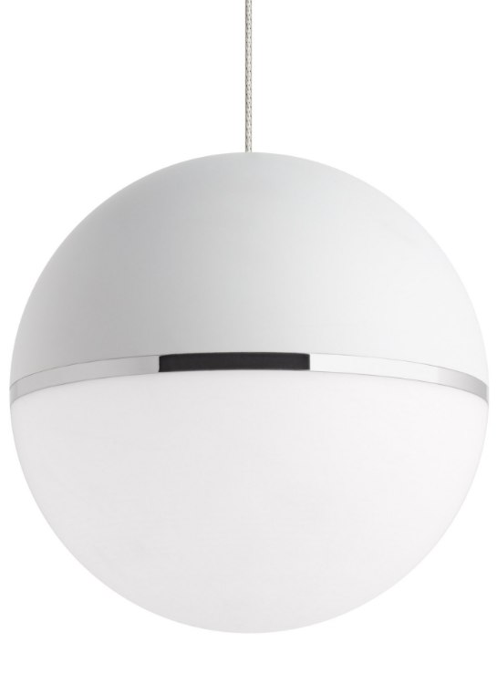 Picture of 12w Akova 27k Acrylic & Metal Shade Satin Nickel 90cri MP-Akova Pendant WH/CH sn-LED927