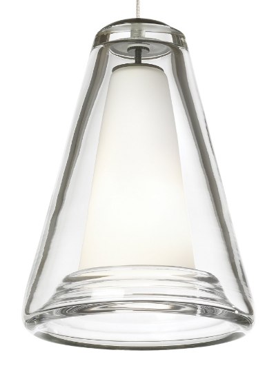 Foto para 35w Billow Chrome MO-Billow Pendant Clear, ch