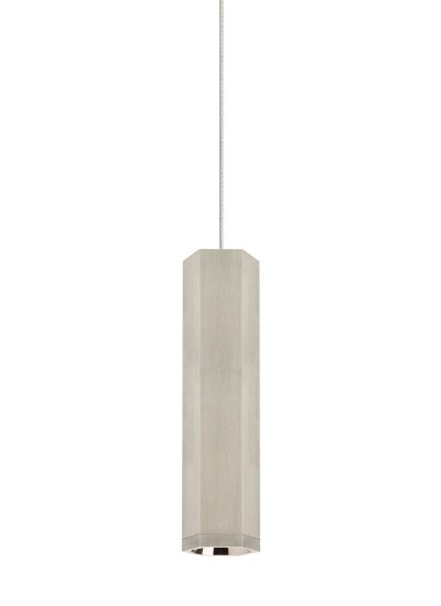 Picture of 8w Blok 30k Satin Nickel/Satin Nickel 90cri MP-Blok Pendant S SN/SN-LED930