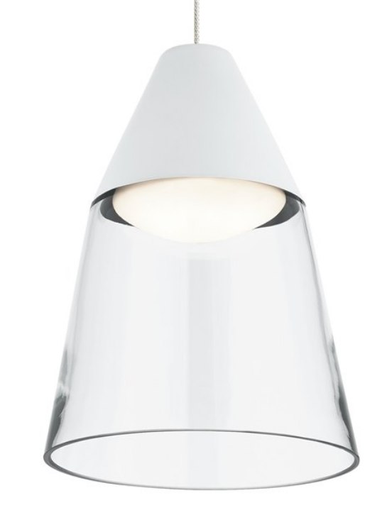Foto para 8w Masque 30k Satin Nickel 80cri MO-Masque Pendant CL-WH, sn, -LED