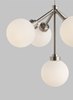 Foto para 2.5w Mara 27k Frosted Glass Globe Satin Nickel 90cri FJ-Mara Pendant WH SN -LED927