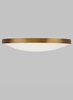 Picture of 45w Vance 30k Frosted Glass Diffuser Aged Brass 90cri Vance 24 Flush Mount 24IN AB -LED930-277