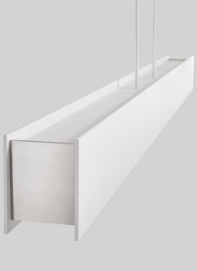 Picture of 40w Vandor 30k Satin Nickel 80cri Vandor Linear Suspension WH, sn, -LED830-277